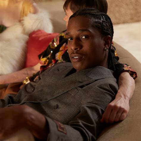 asap rocky with gucci purse|asap rocky face.